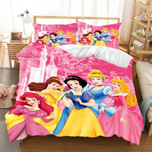 Ariel Mermaid Tail Cartoon Pattern 3D Bedding Set Printed Duvet Cover Set Twin Full Queen King Size Ping