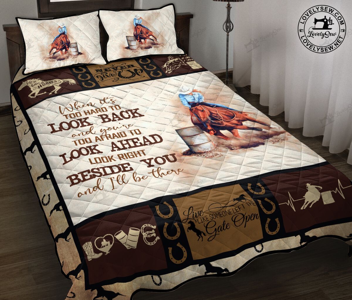 Barrel Racing Look Right Beside You Bed Set & Quilt Blanket Bie21101203-Biq21101203