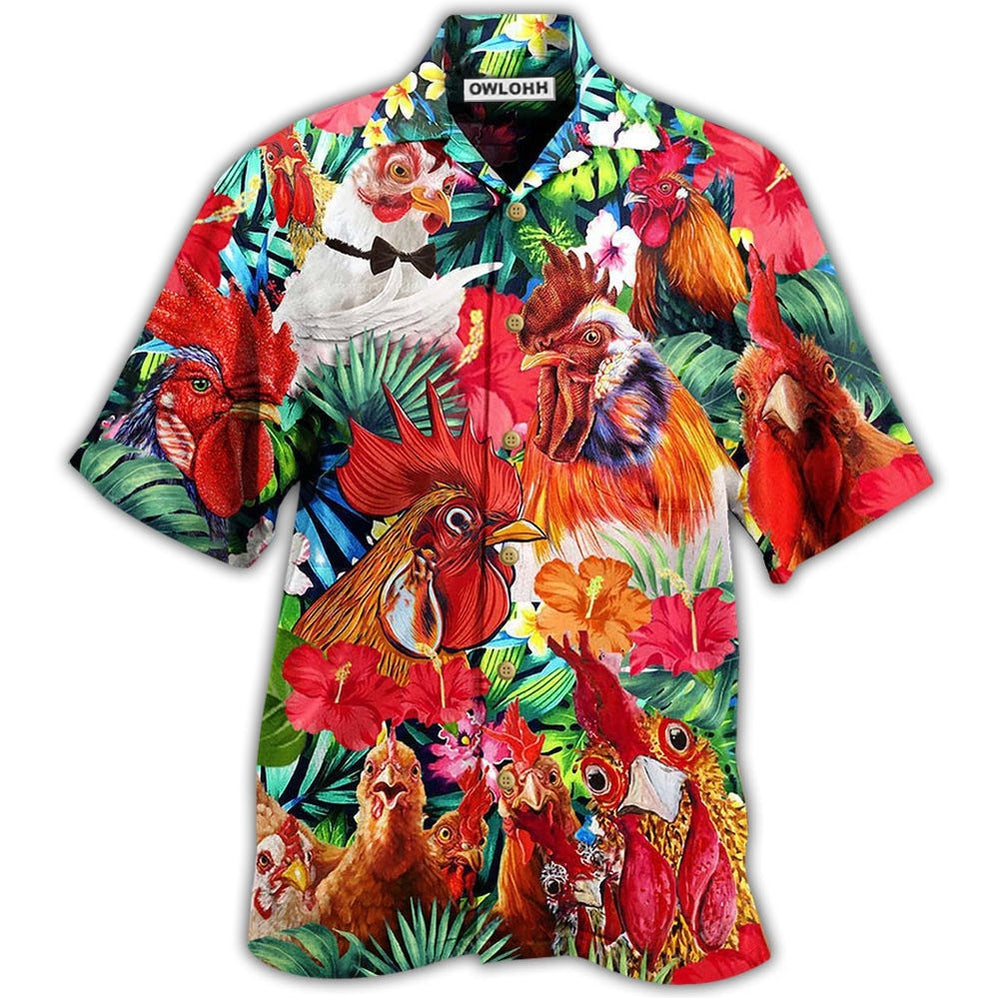 Chicken Loves Summer Tropical Style Hawaii Shirt Ha102052