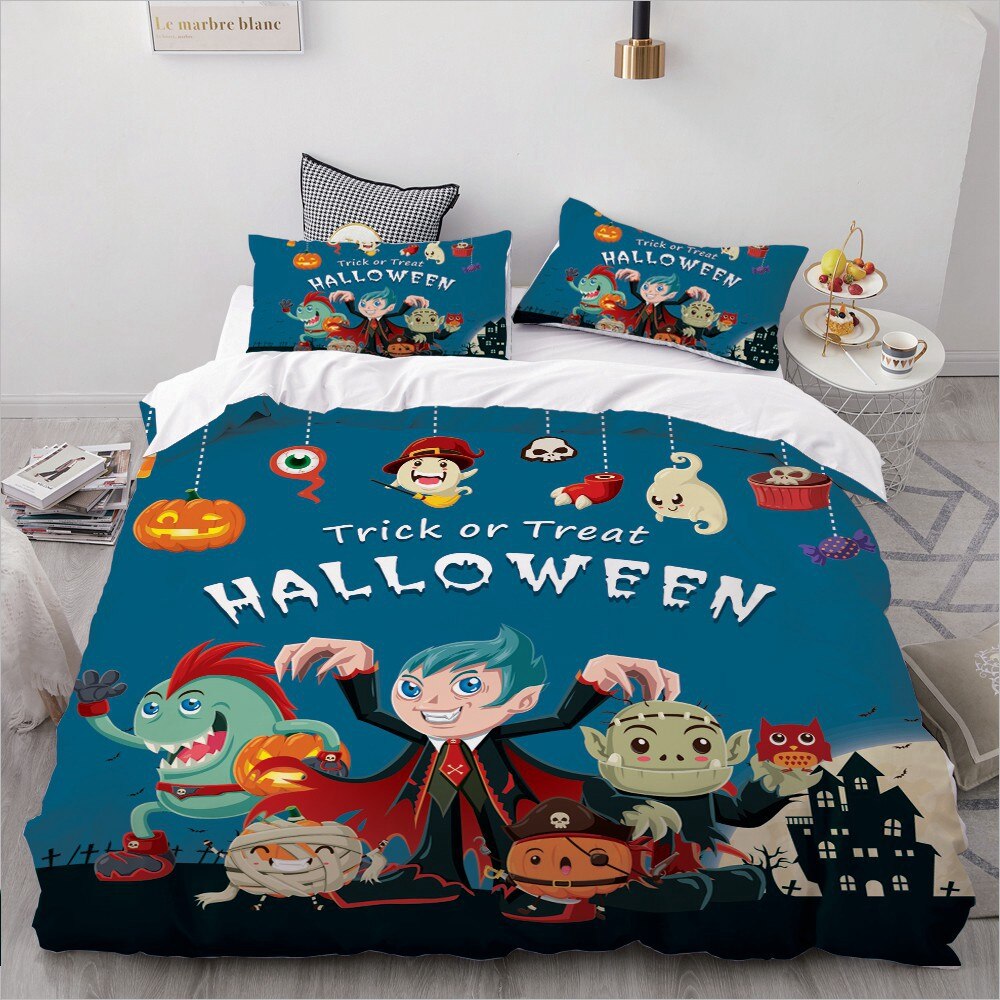 Halloween Reaper Bedding King/Queen,3D Cartoon Bedding Set For Kids/Baby/Children Duvet Cover Set Single,/Blanket Cover Set