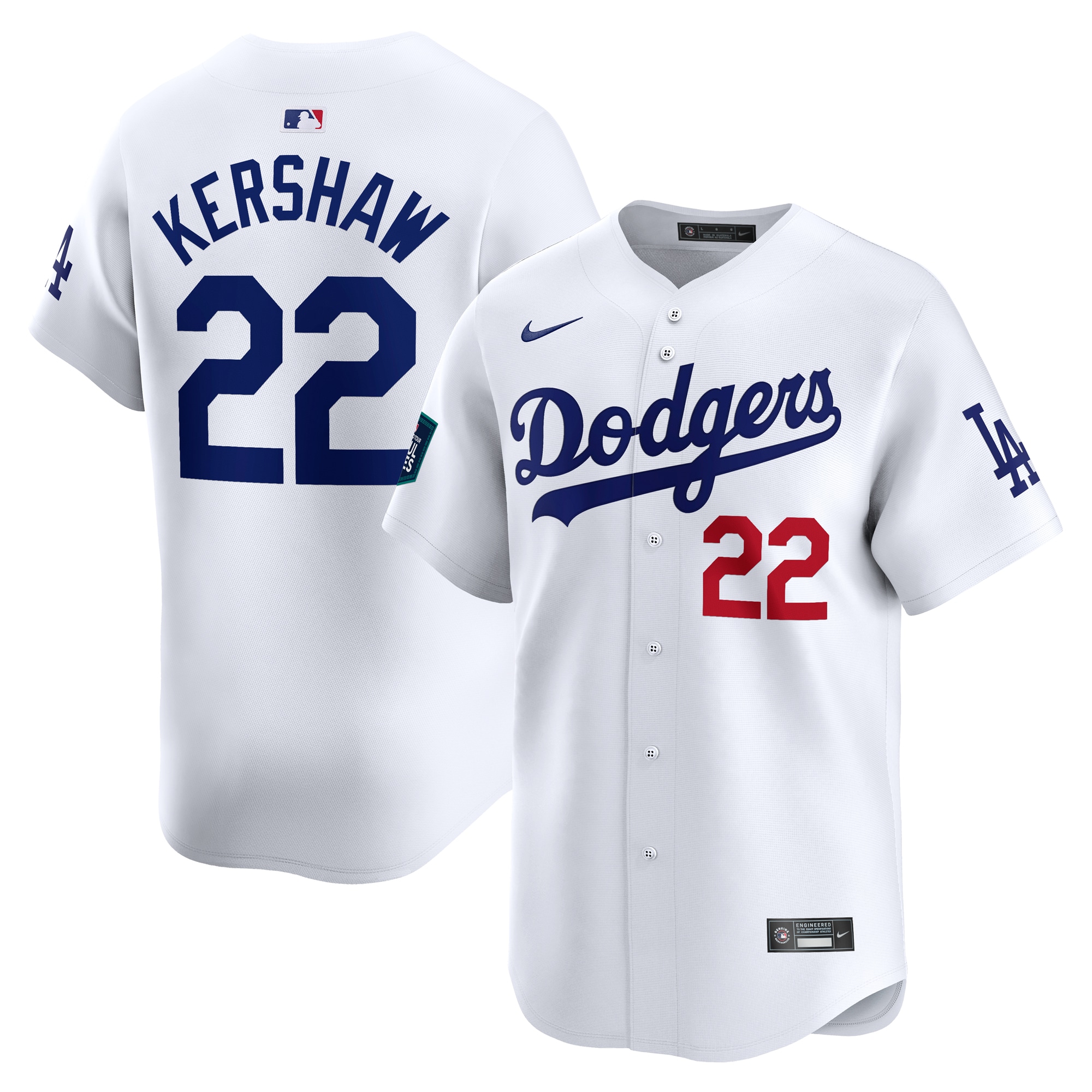 Clayton Kershaw Los Angeles Dodgers 2024 MLB World Tour Seoul Series Home Limited Player Jersey – White