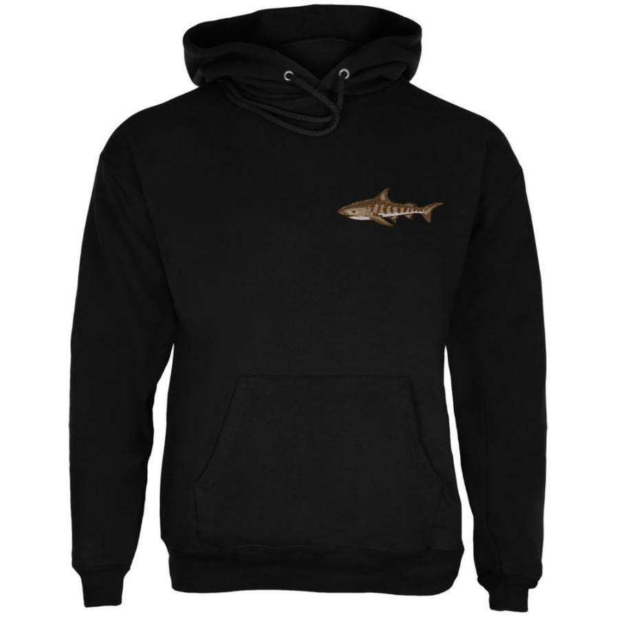 Tiger Shark Black Adult Hoodie