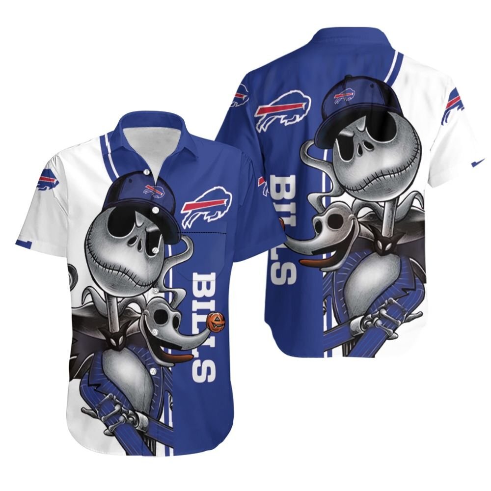 Buffalo Bills Jack Skellington And Zero Hawaiian Shirt