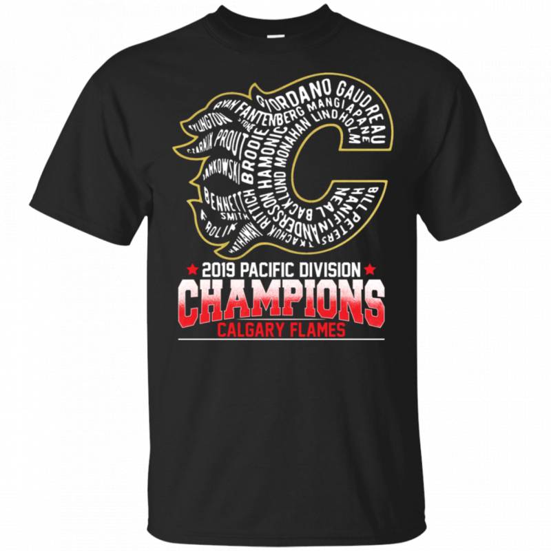 2019 Pacific Division Champions Calgary Flames Hockey Fans Shirts