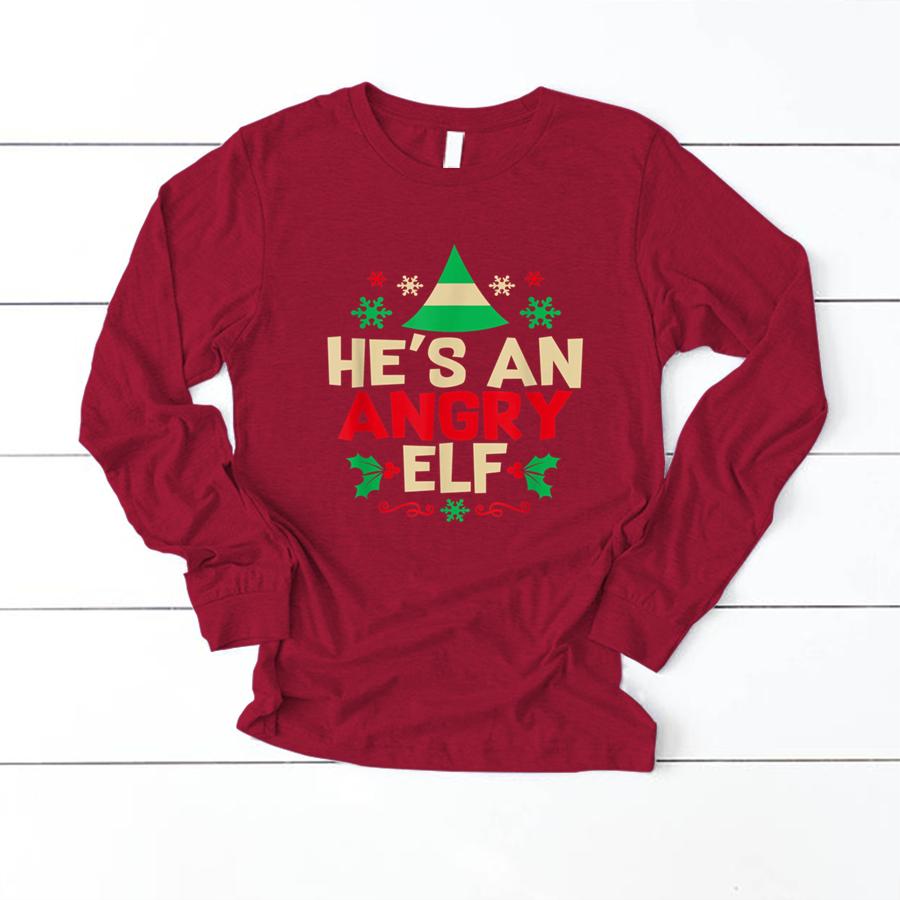 He’s Angry Elf Popular Culture Christmas Movie Merry Xmas T Shirt