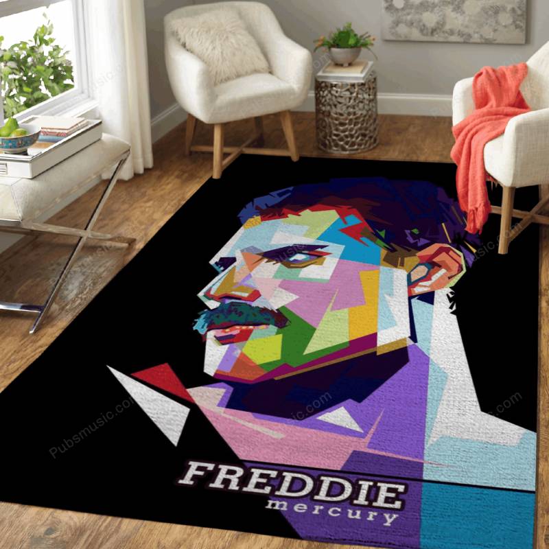 Freddie Mercury – Band Legendaris Fullcolor Area Rug Carpet