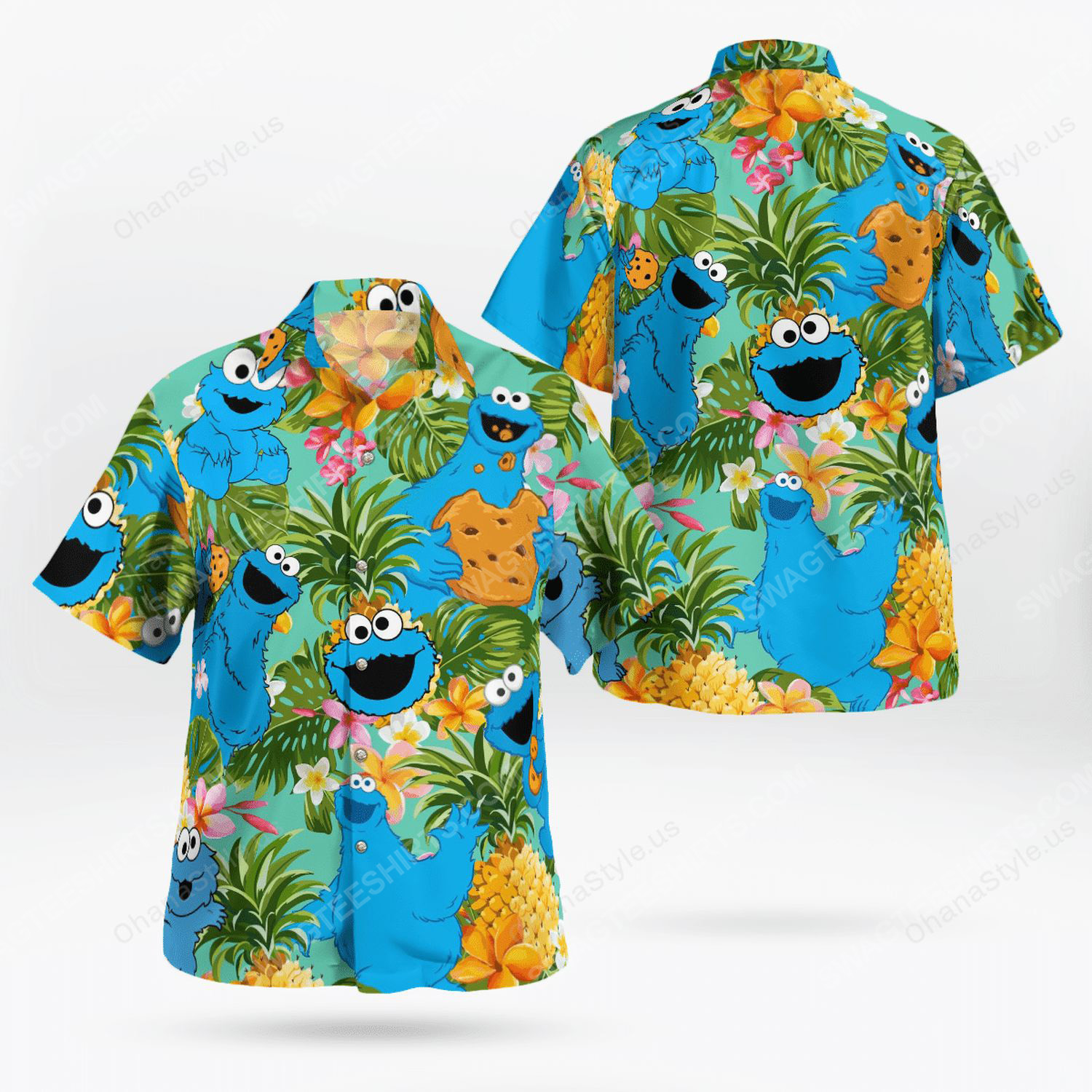 The Muppet Show Cookie Monster Hawaii Shirt Maria Ha6253