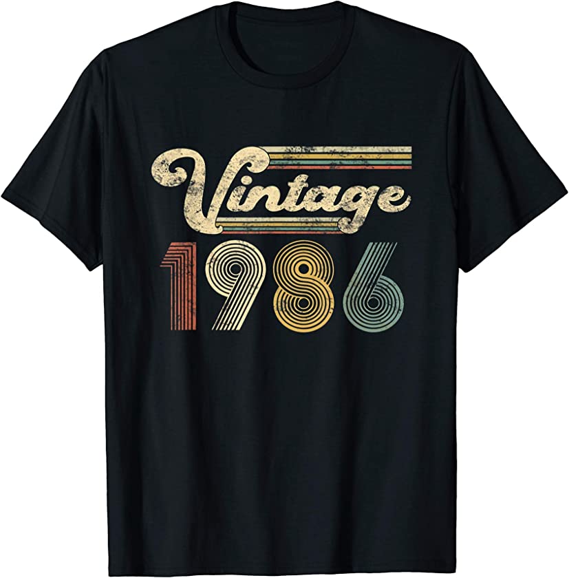 35 Years Old – Vintage Best Of 1986 35th Birthday Gifts T-Shirt