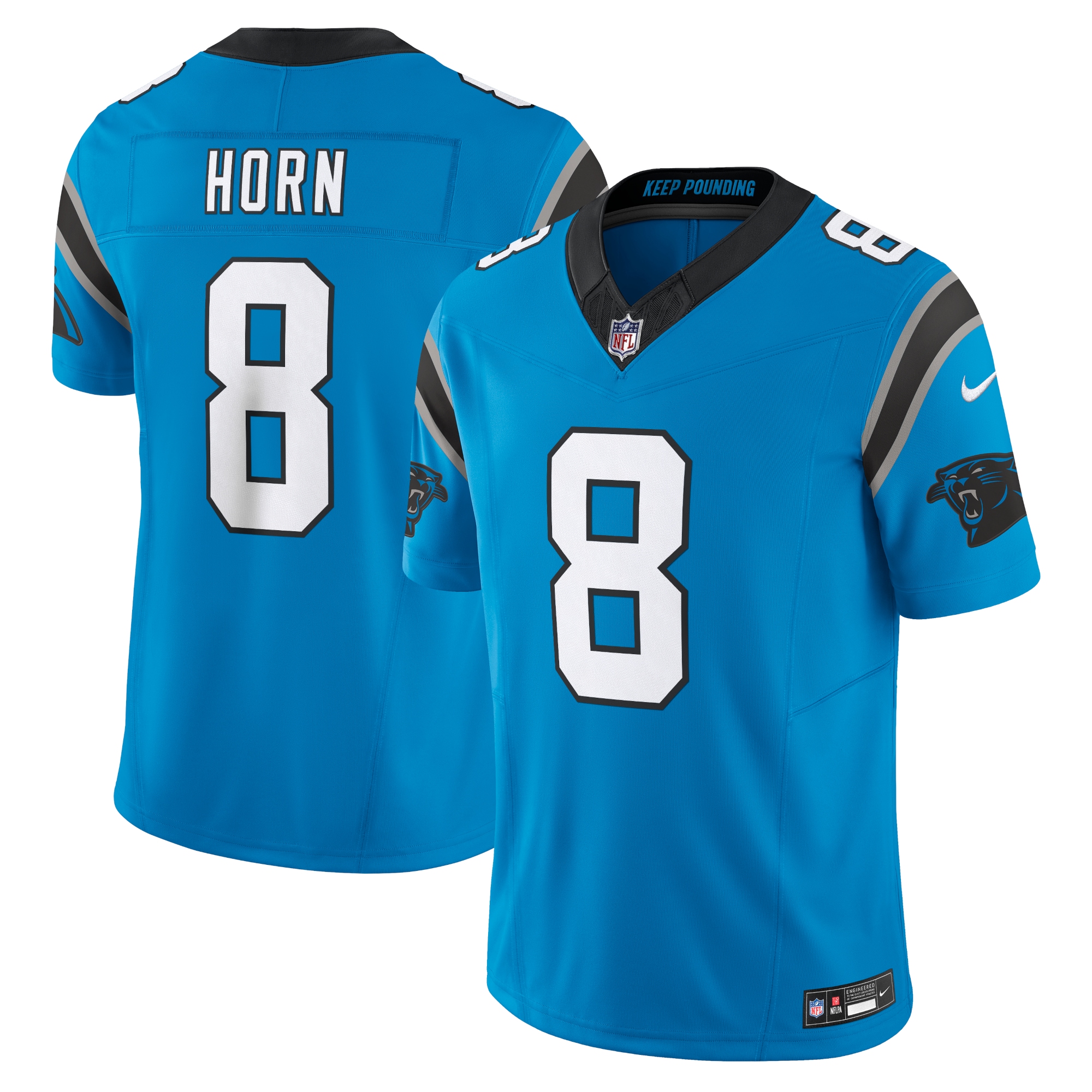 Jaycee Horn Carolina Panthers Vapor F.U.S.E. Limited Jersey – Blue