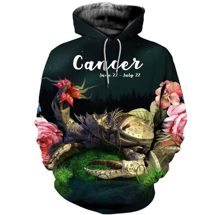 3D ALL OVER PRINTED CANCER ZODIAC T SHIRT NTH160834