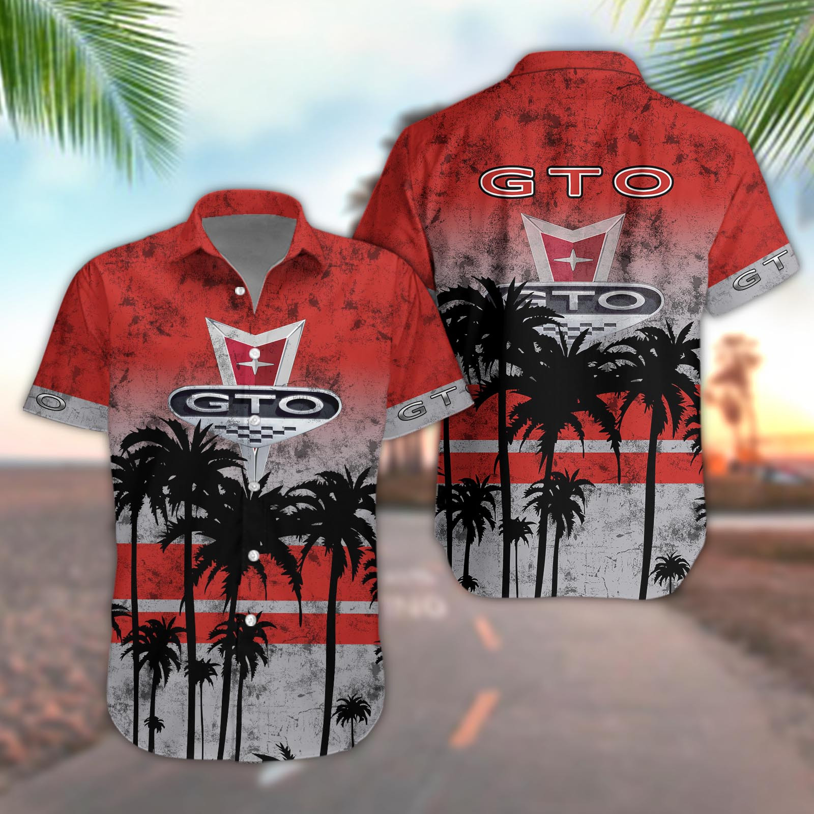 Pontiac Gto Aloha Shirt