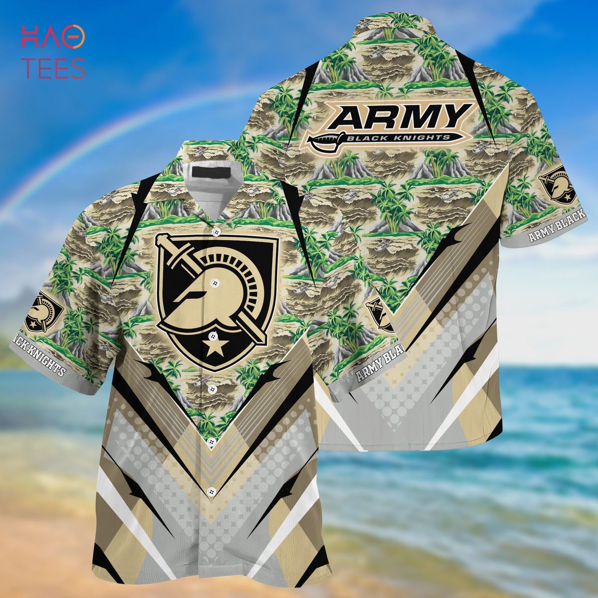 NCCA Army Black Knights Logo Hawaiian Shirt