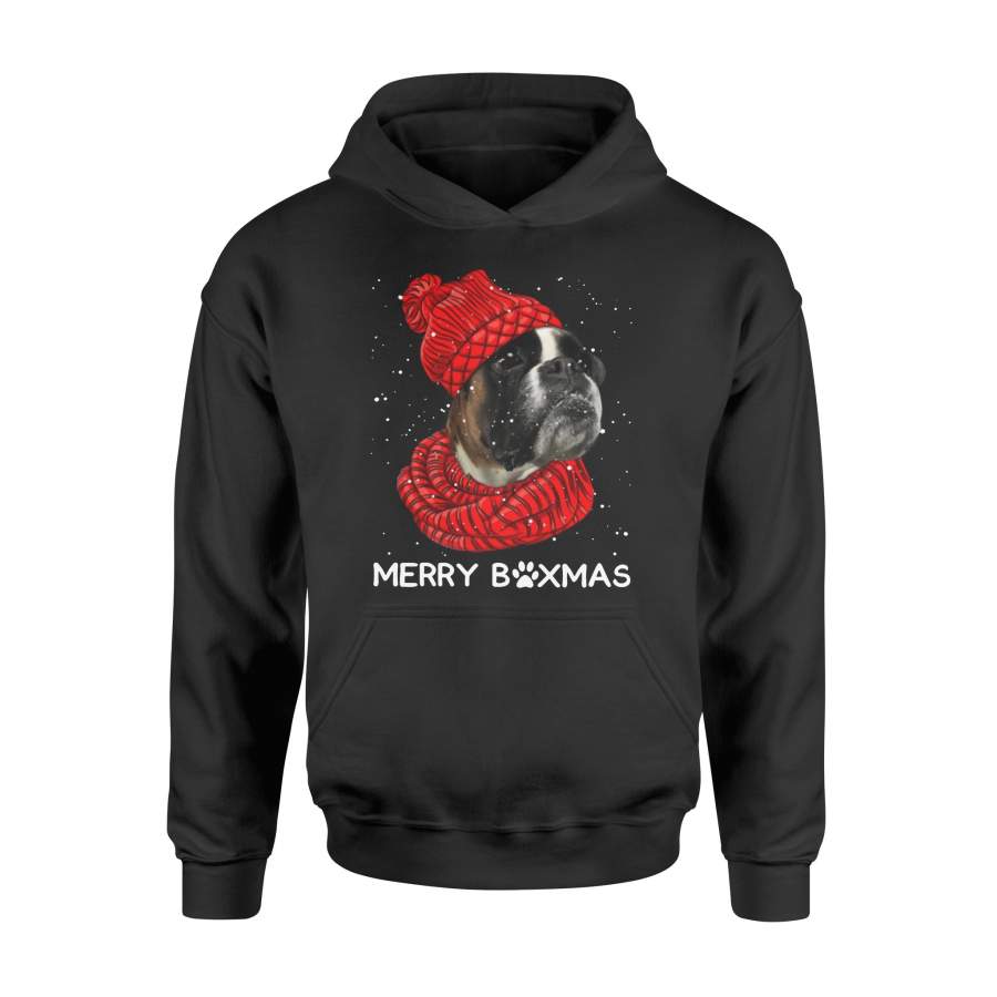 Boxer red Scarf Ugly Christmas T-Shirt – Standard Hoodie