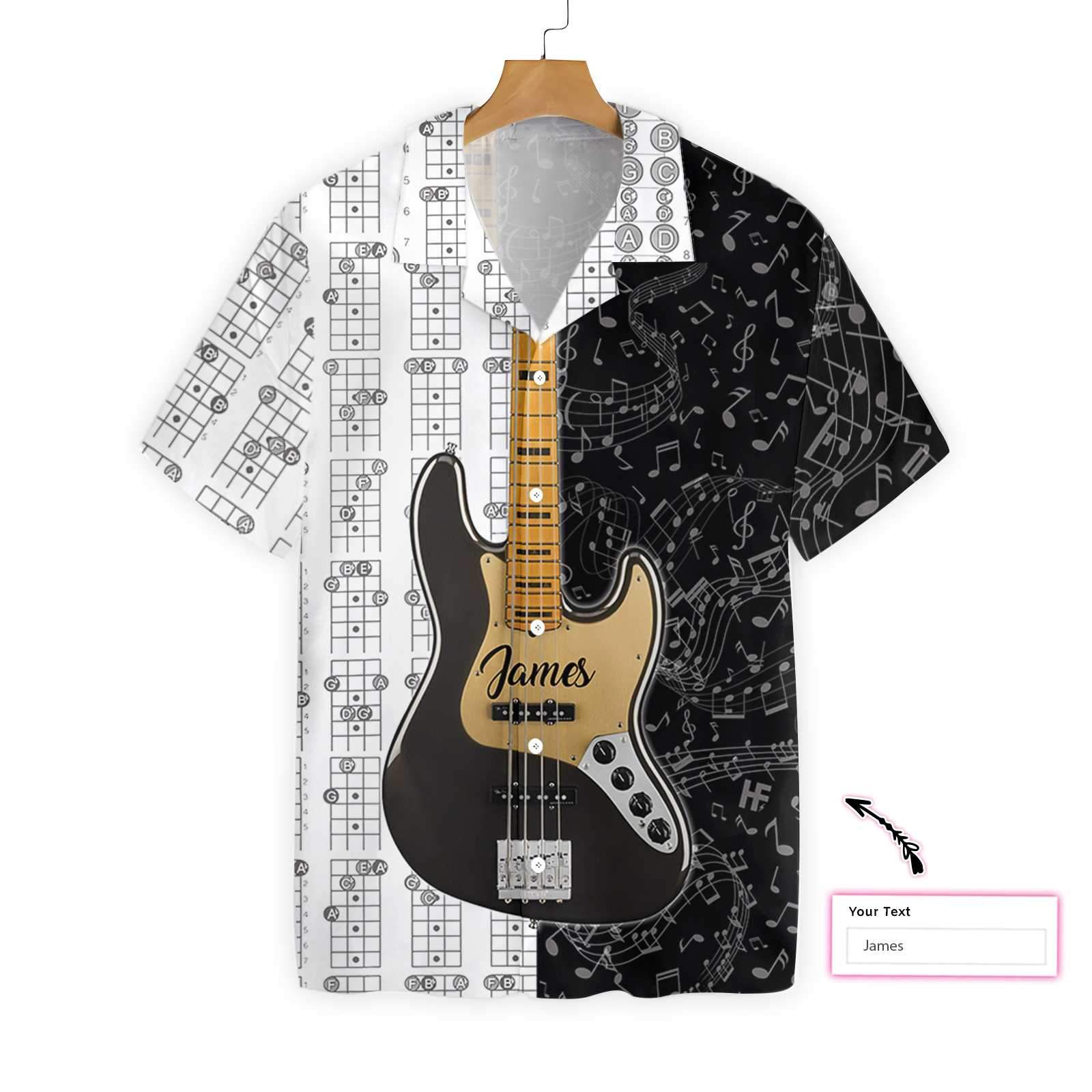 Personalized Name Guitar Custom Hawaii Shirt For Hawaii Aloha Ha91421