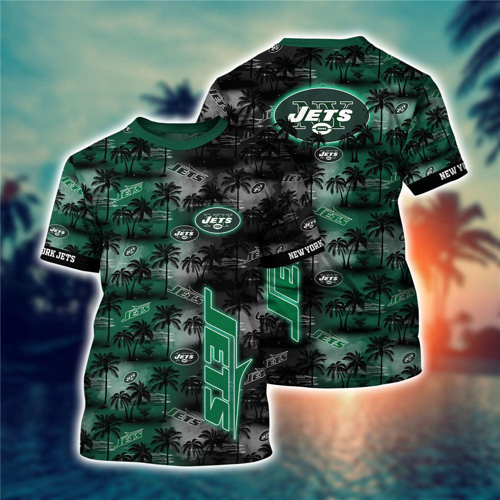 Men'S New York Jets T-Shirt Palm Trees Graphic