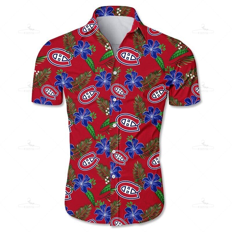 Montreal Canadiens Hawaii Shirt Tropical Flower Summer Ha23276