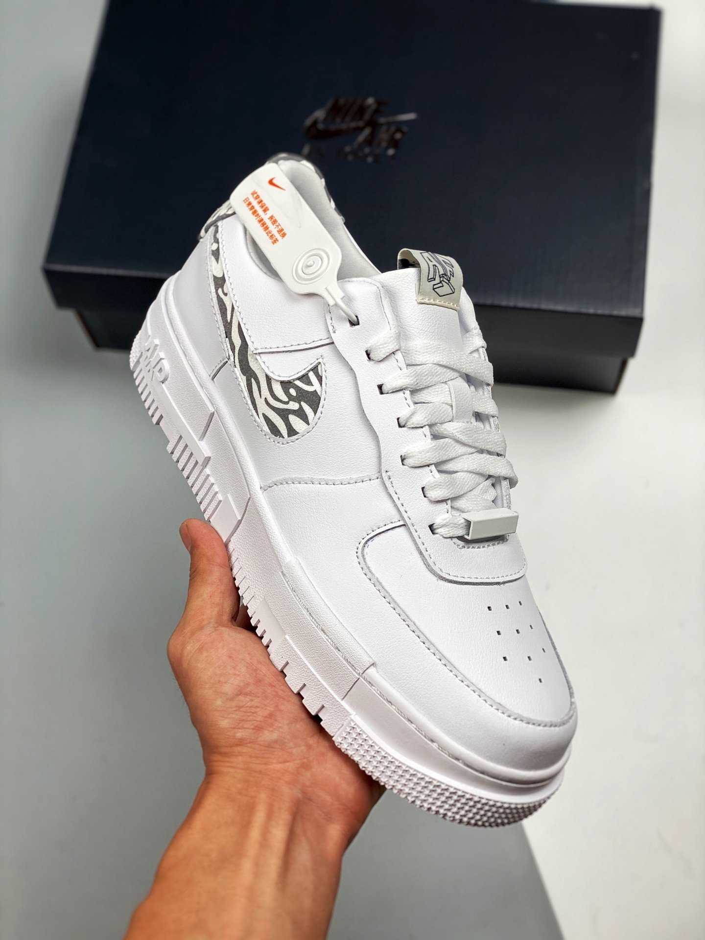 Nike Air Force 1 Pixel Zebra WhiteParticle Grey 5340103