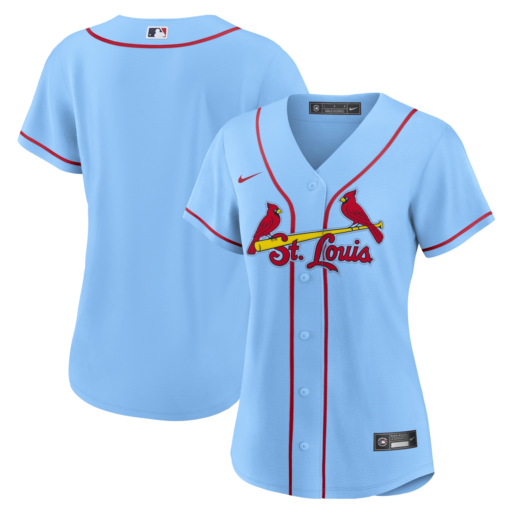 St. Louis Cardinals Women's Alternate Replica Team Jersey – Light Blue