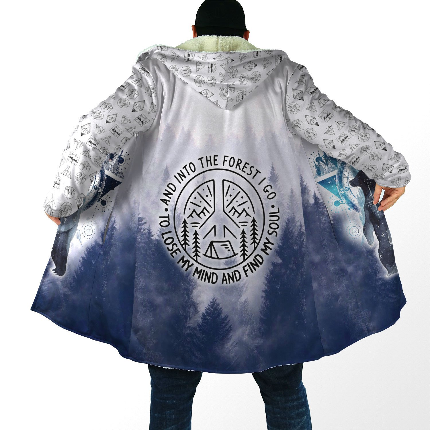 All Over Printed Camping Cloak Winter Camping