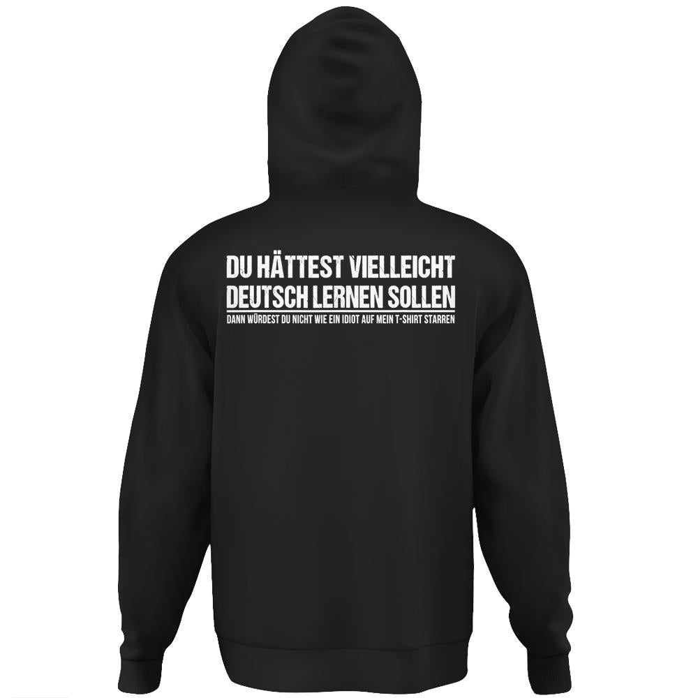 Funny German Speaker Shirt Deutschland Quote Gift Hoodie Print On Back