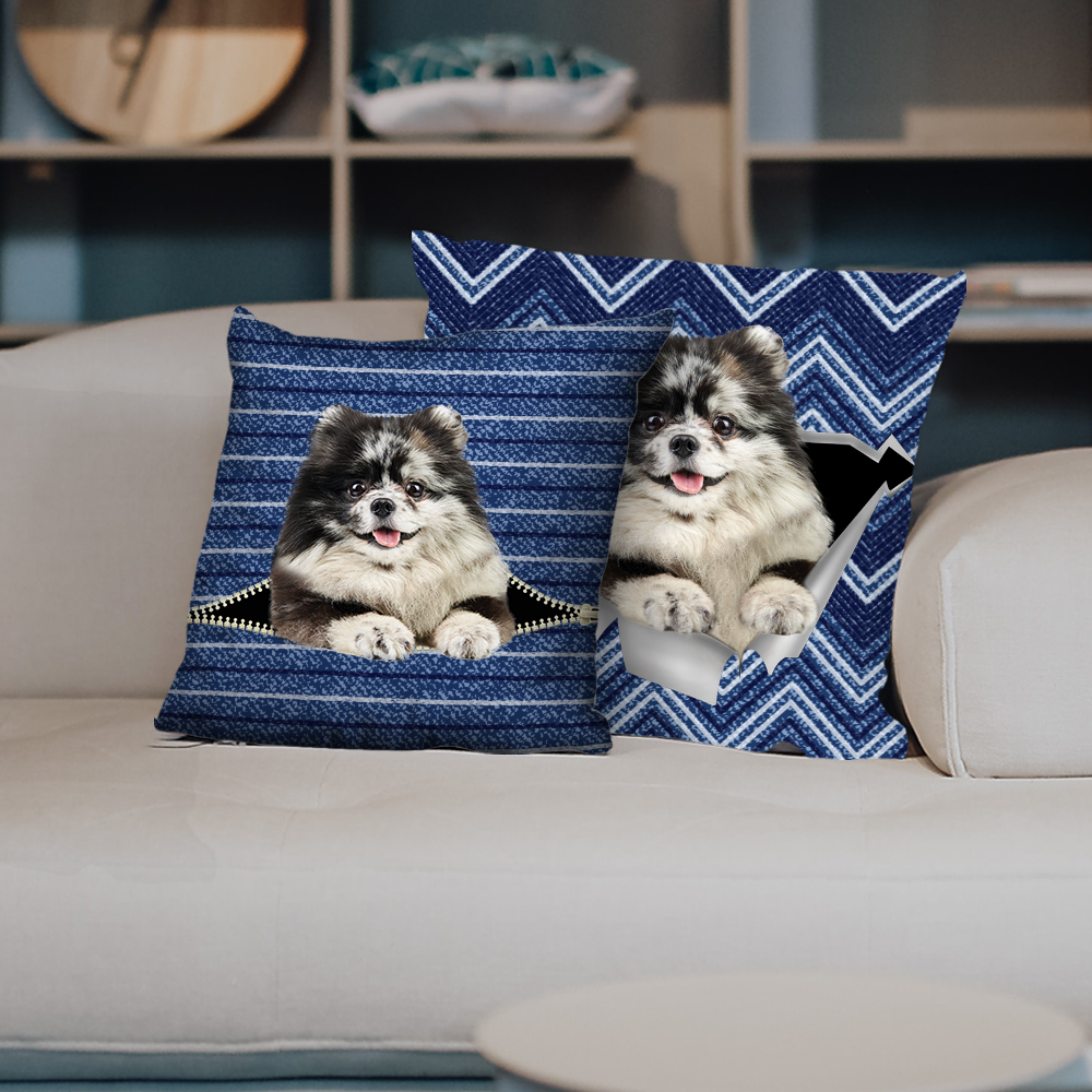 They Steal Your Couch – Pomeranian Pillow Cases V7 (Set of 2)