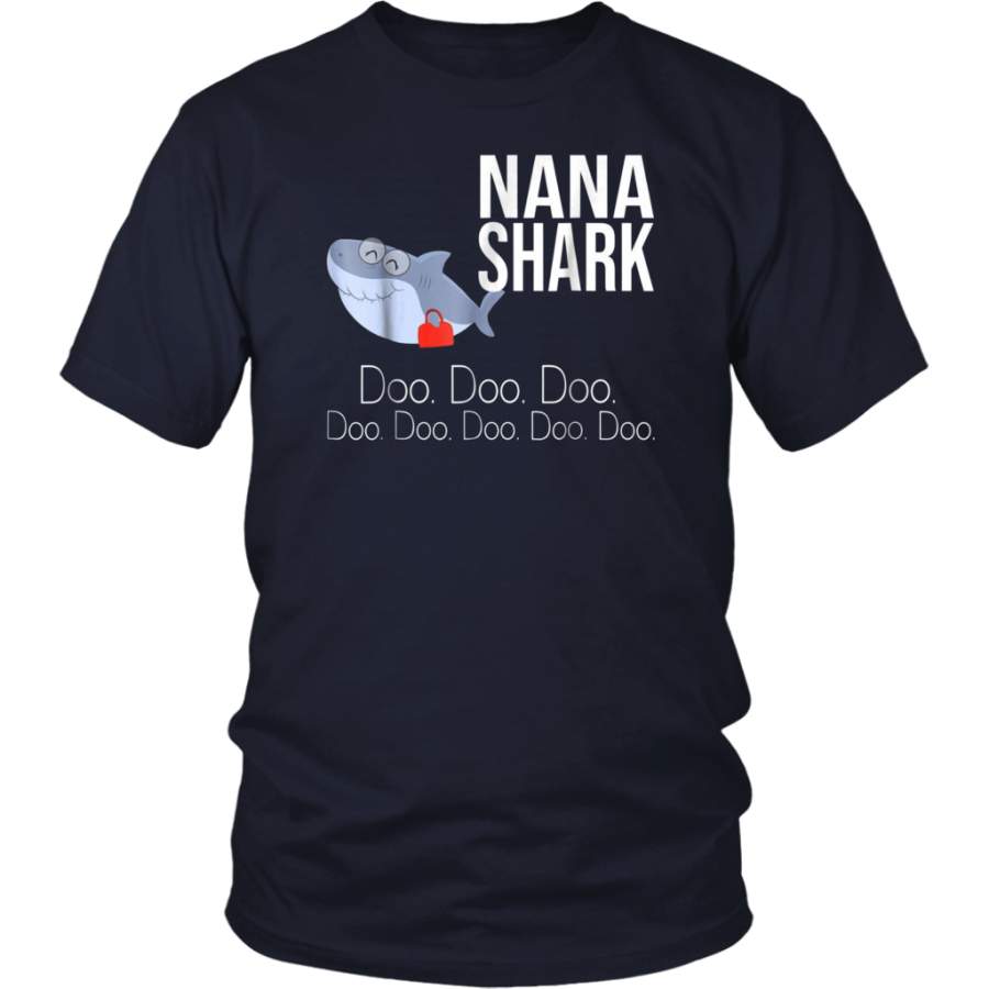 Womens Nana Shark Tshirt, Doo Doo Doo – Mothers Day Gift