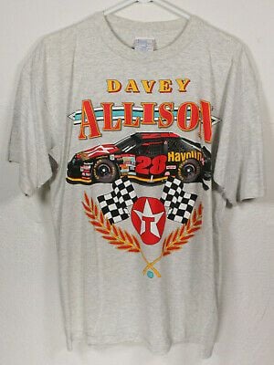 Vintage Nascar Davey Allison 28 Graphic T Shirt 5188