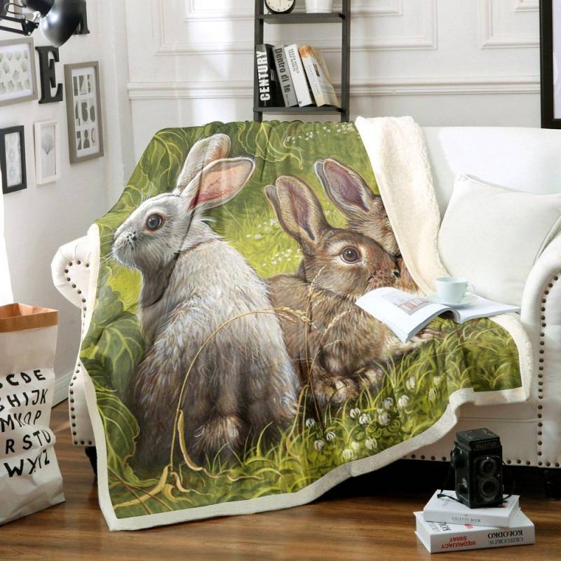 Rabbit TT2811102TT Sherpa Fleece Blanket