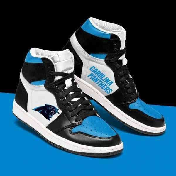 Carolina Panthers Football Air Jordan 1 High Printing Shoes Sneaker