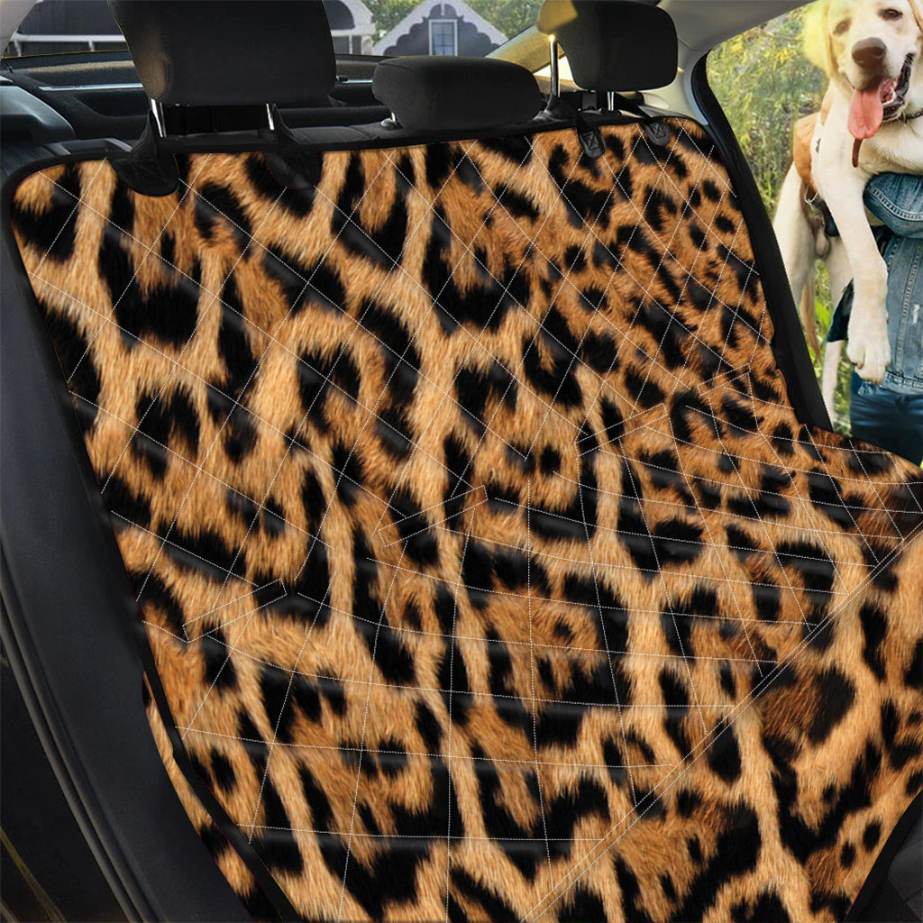 Jaguar Fur Pattern Print Pet Car Back Seat Cover