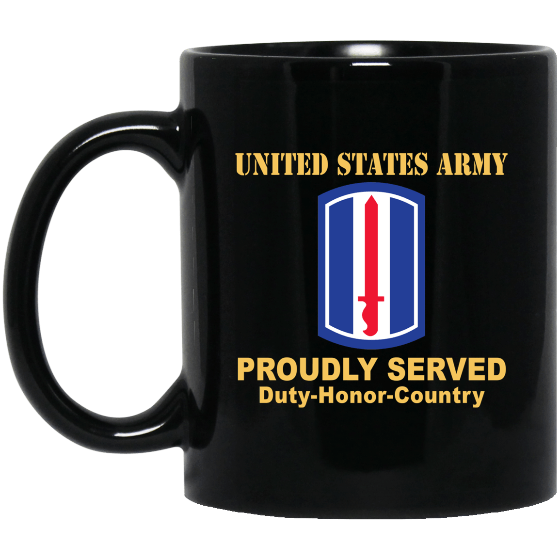 US ARMY 193RD INFANTRY BRIGADE- 11 oz – 15 oz Black Mug