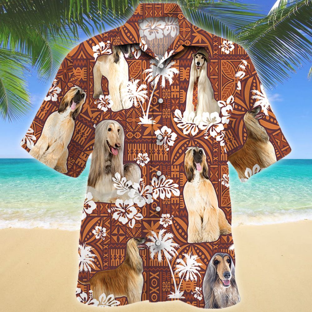 Afghan Hound Dog Hawaii Shirt Unisex Adult Ha105308