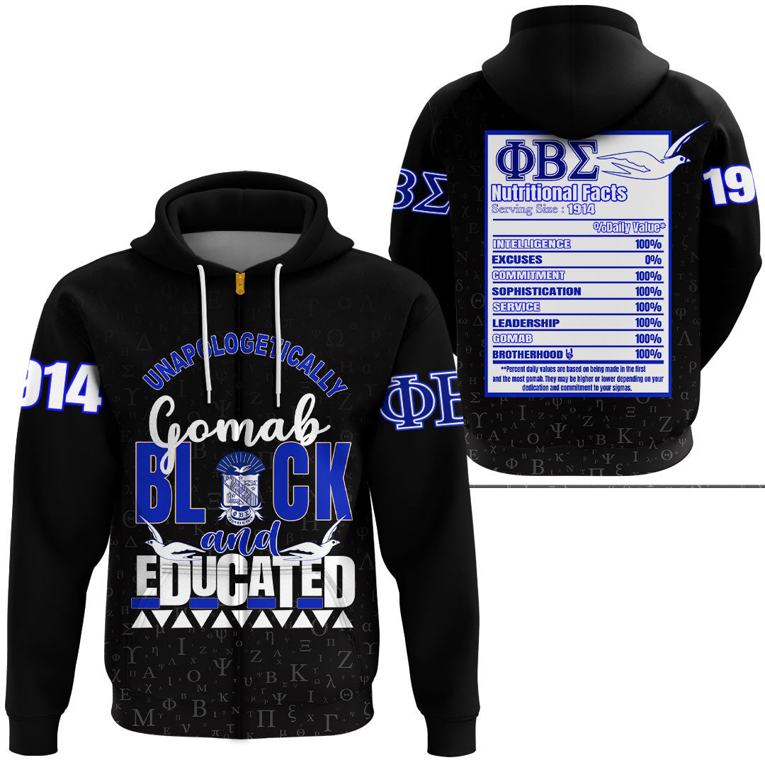 Wonder Print Shop Clothing – Phi Beta Sigma Zip Hoodie