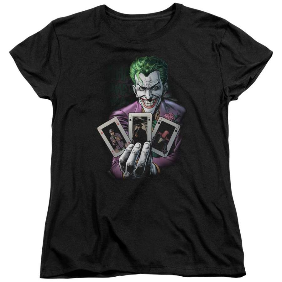 Batman 3 Of A Kind Women’s 18/1 Cotton Short-Sleeve T-Shirt