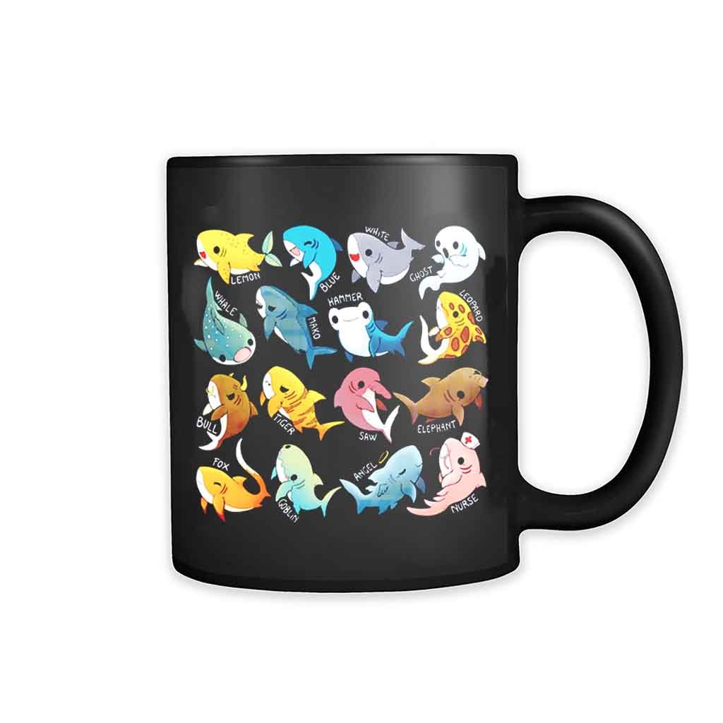 Types Of Sharks 11oz Mug