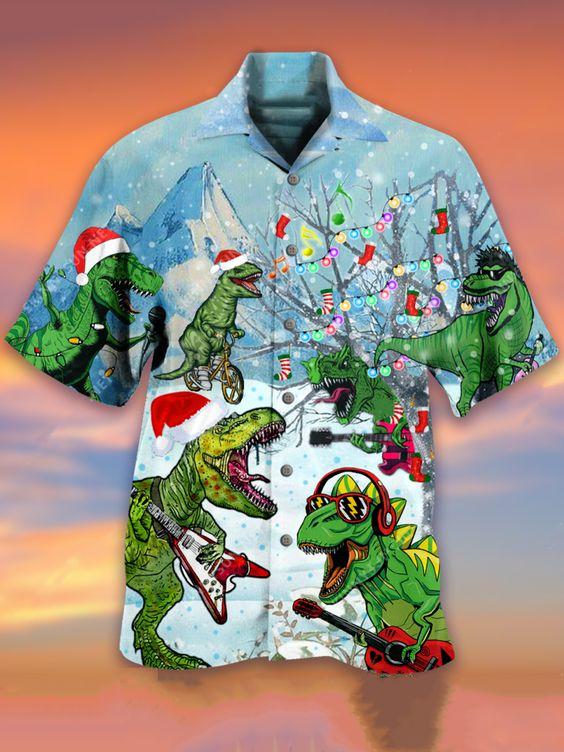 Dinosaur Hawaii Shirt For Men Women Ha54635