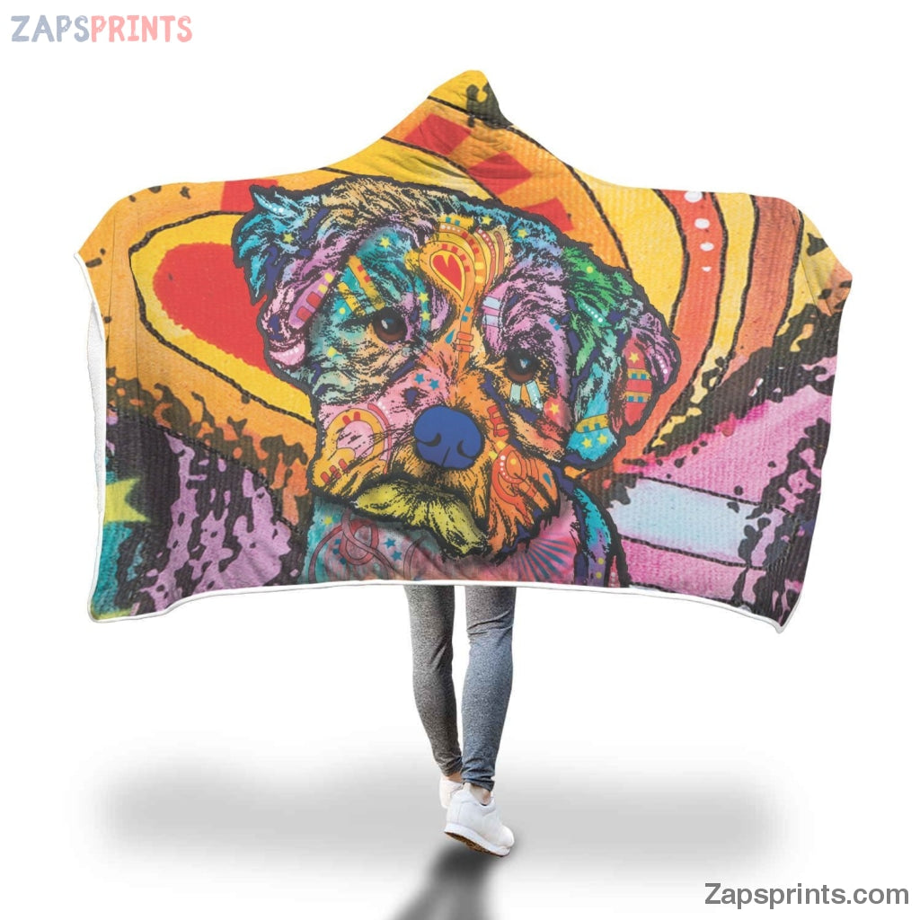 Maltese Design Hooded Blanket – Dean Russo Art