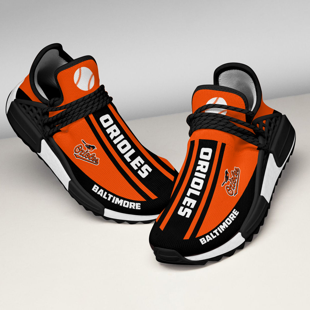 Fashion Baltimore Orioles Human Race Shoes