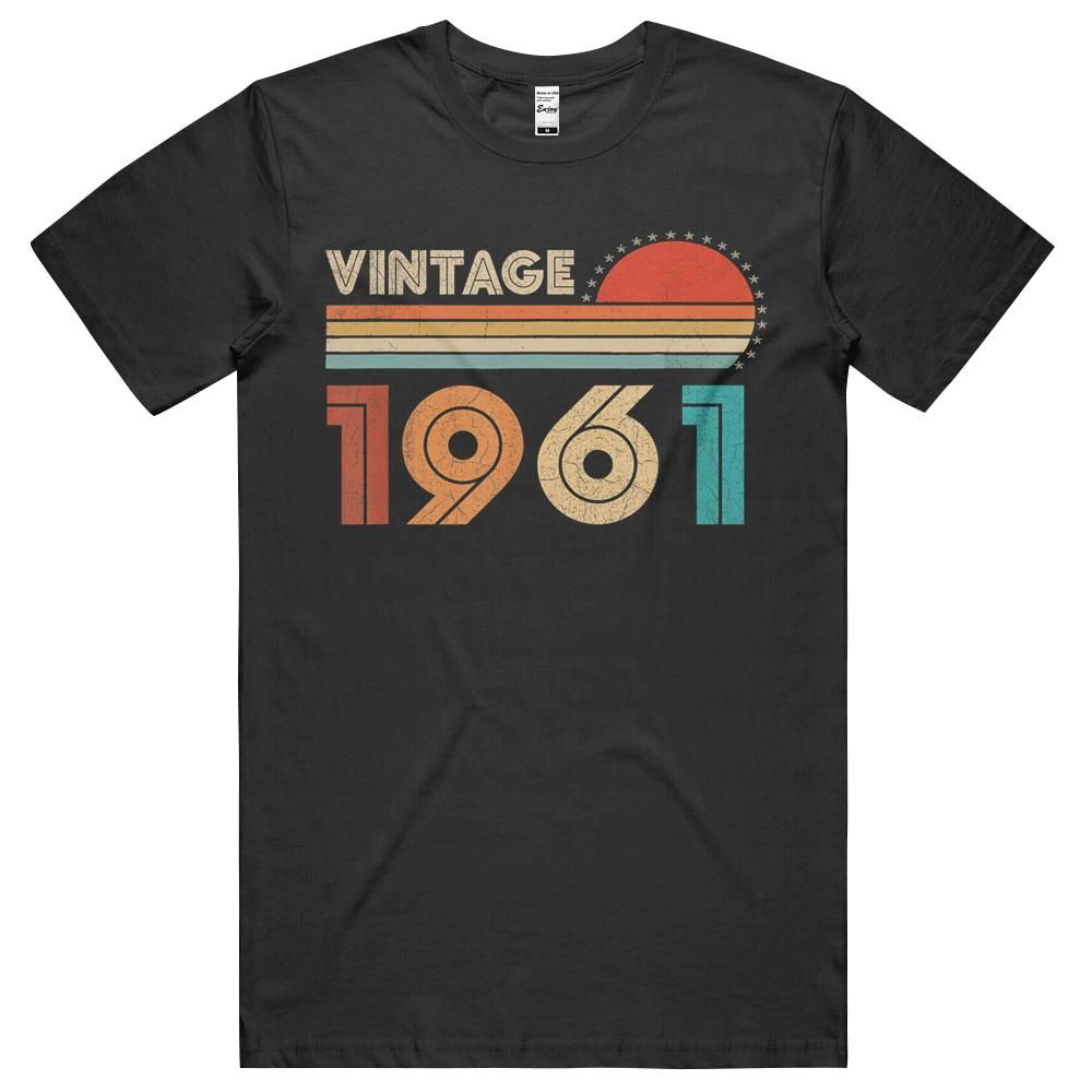 60th Birthday Gift – Vintage 1961 Retro Bday 60 Years Old Unisex Shirt