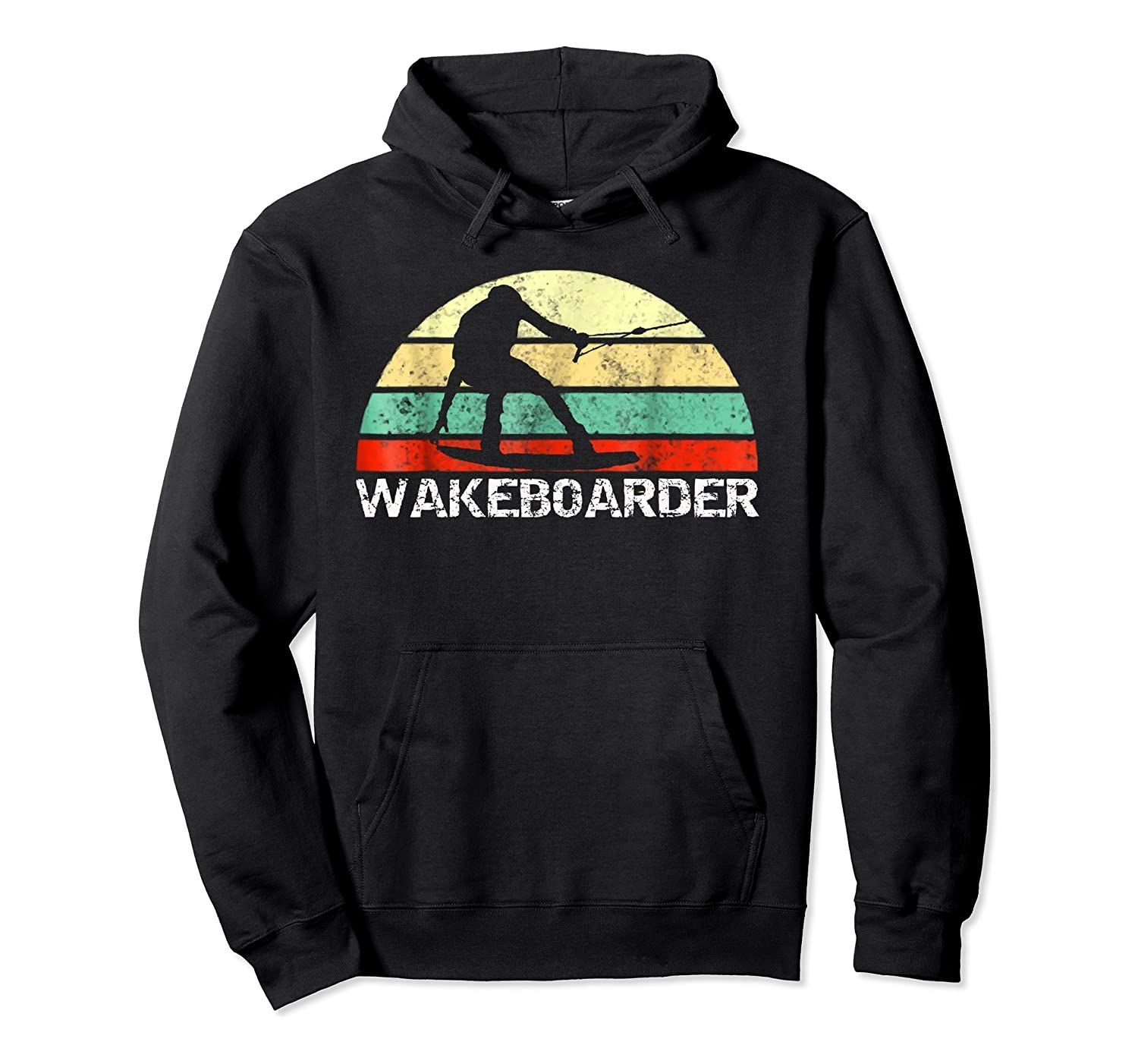 Vintage Retro Wakeboard: Cool Retro Wakeboarder Pullover Hoodie, T-Shirt, Sweatshirt, Tank Top, Racerback, Dolman