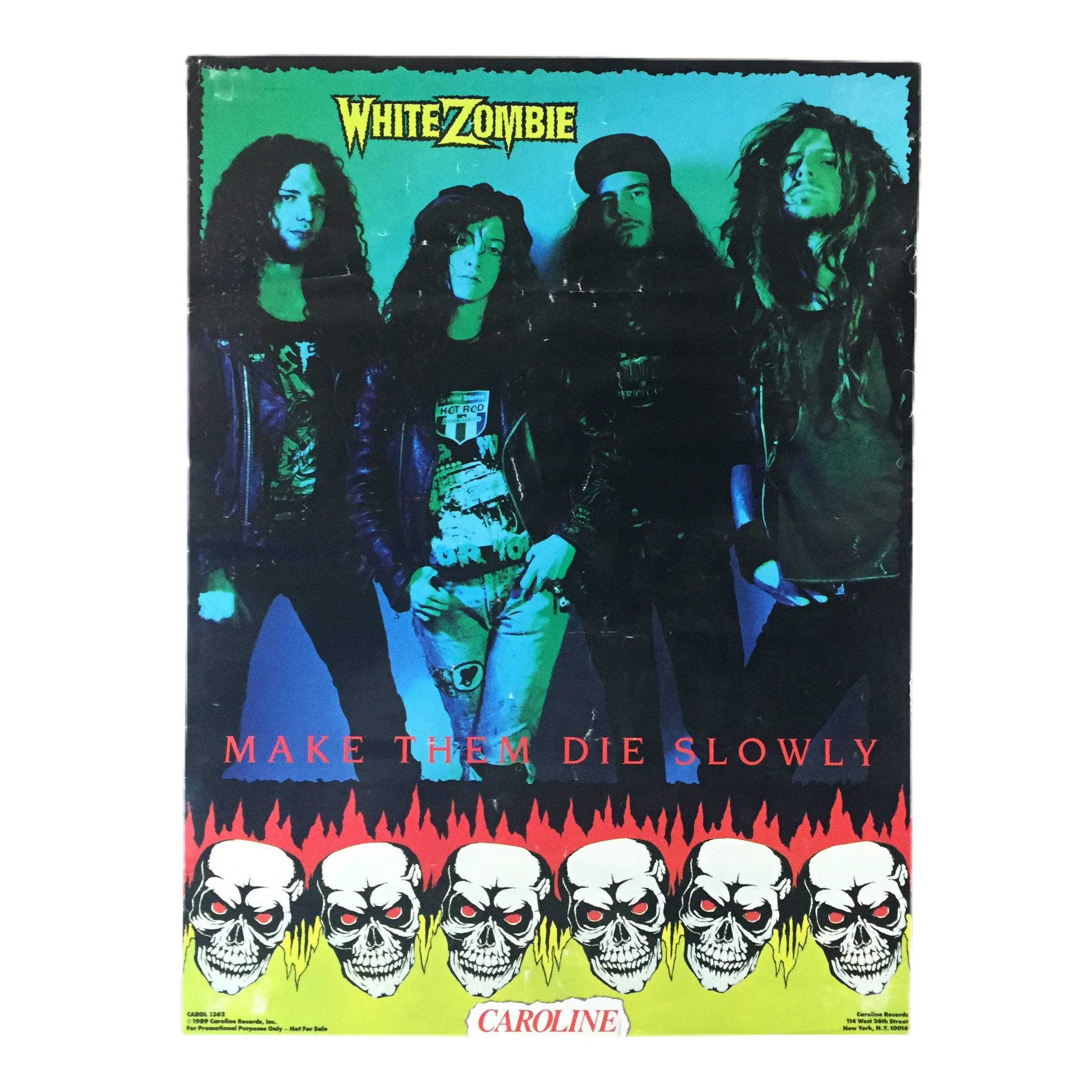 Vintage White Zombie “Make Them Die Slowly” Poster