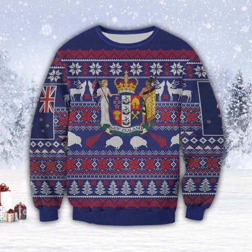 Beautiful New Zealand 3D All Over Print Christmas Ugly Sweater