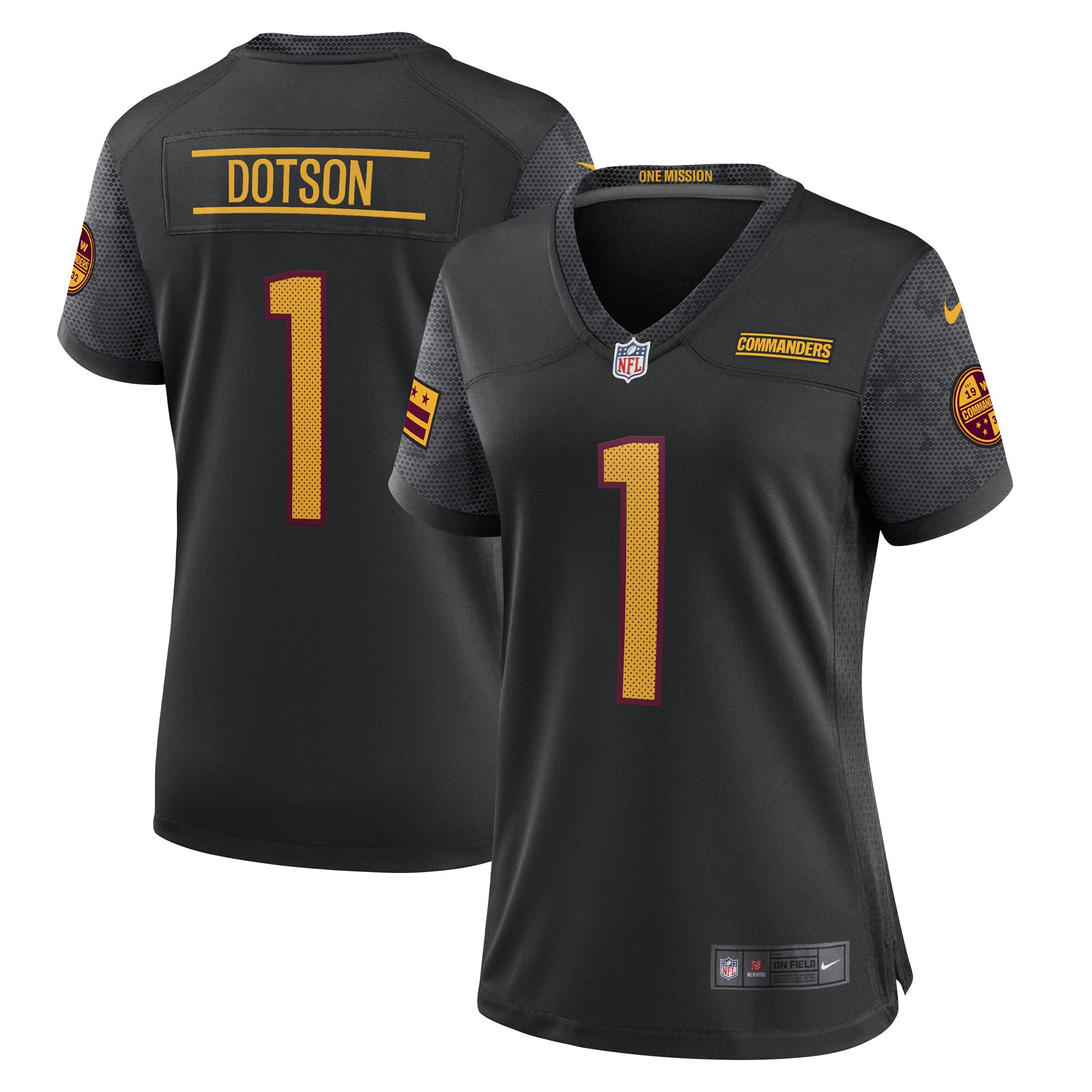 Women’s Washington Commanders Jahan Dotson Black Player Jersey