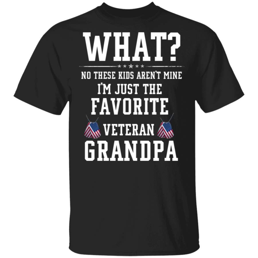 Favorite Veteran Grandpa Gift For Fathers Day Tshirt