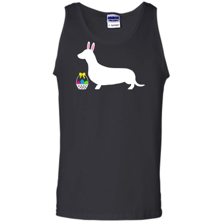 Dachshund Easter Bunny Dog Silhouette T-Shirt Tank Top