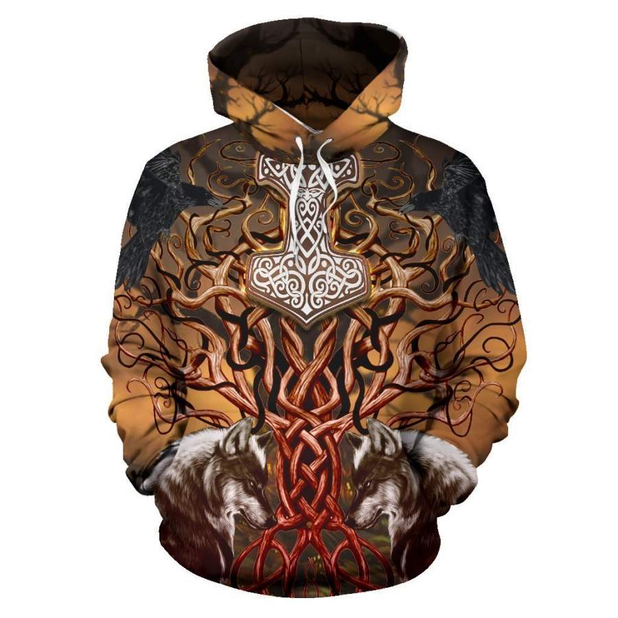 Viking Wolf Hoodie K4