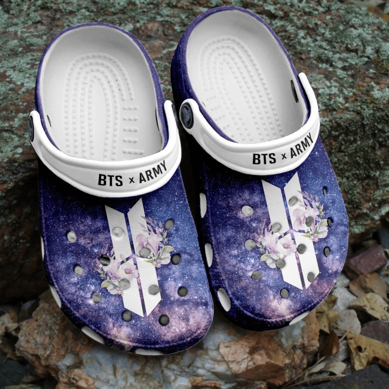 BTS Jungkook Pattern Crocband Clogs Crocs Shoes Comfortable For Men Women