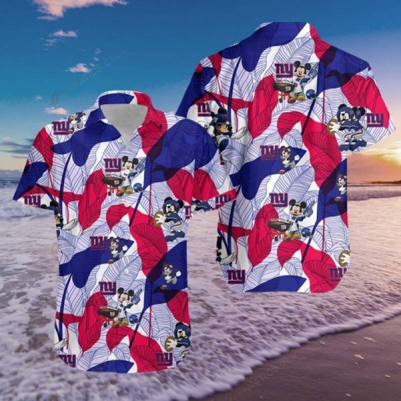 New York Giants Hawaii 3D Shirt With Shorts NYGT3D01180620