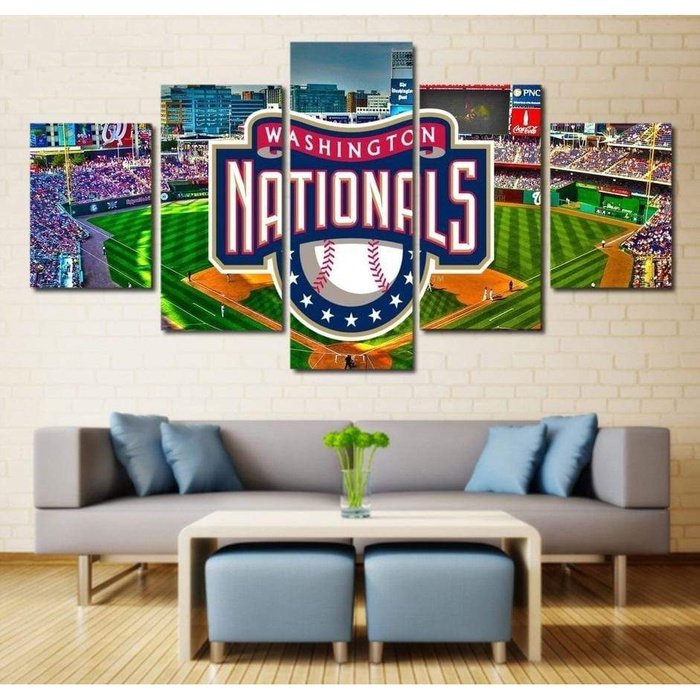 Washington Nationals Wall Art Canvas Painting Framed Stadium 8394