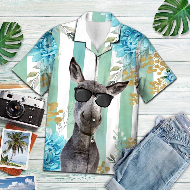 Amazing Tropical Donkey Hawaii Shirt Ha89996